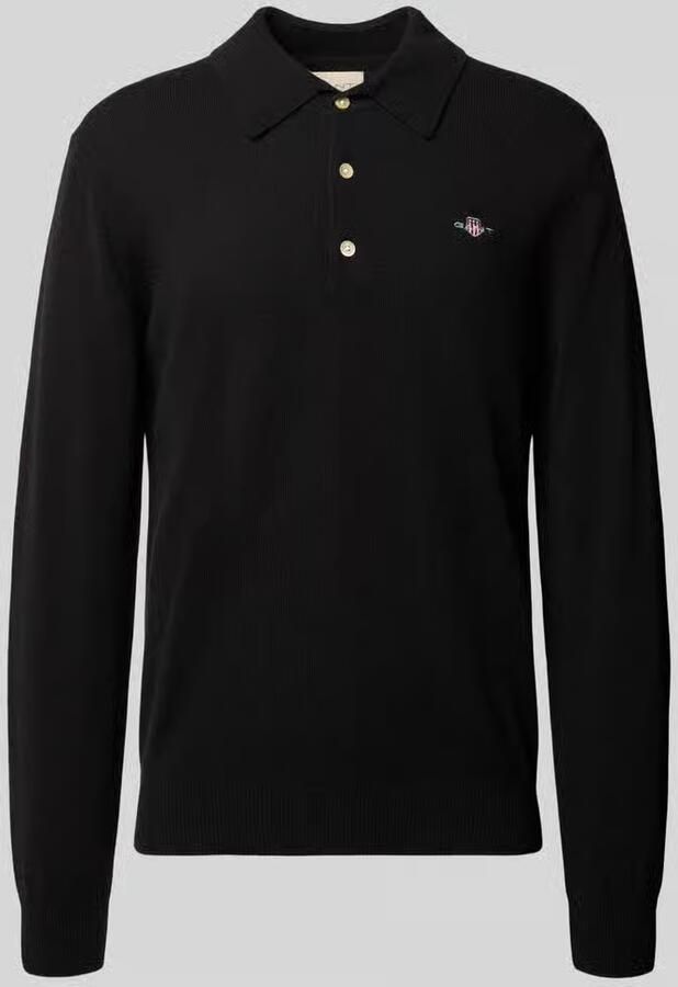 Gant Gebreide pullover met kentkraag
