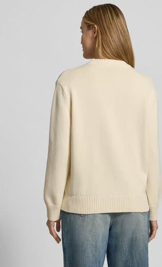 Gant Gebreide pullover met Labelstitching en Ronde hals - Foto 3