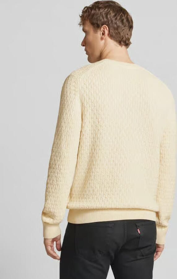 Gant Gebreide pullover met labelstitching - Foto 3