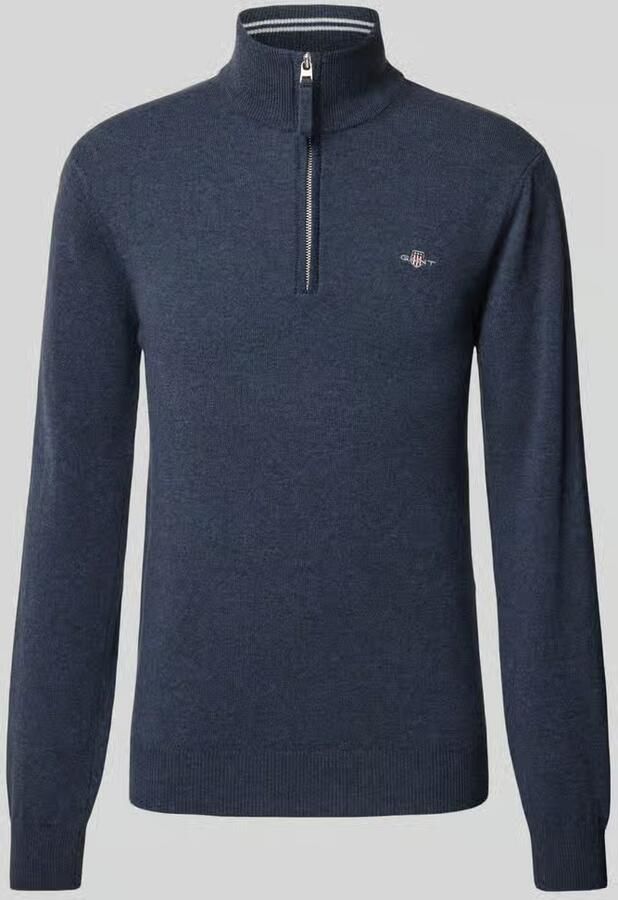 Gant Regular fit pullover in gebreide look van zuiver lamswol