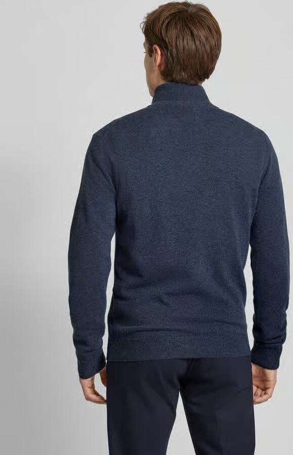 Gant Regular fit pullover in gebreide look van zuiver lamswol - Foto 7