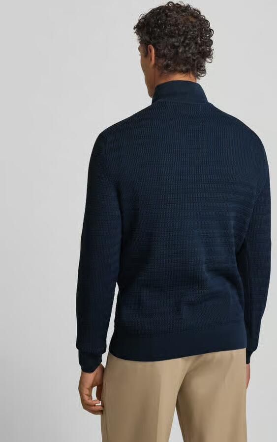 Gant Gebreide pullover met opstaande kraag en ritssluiting - Foto 15