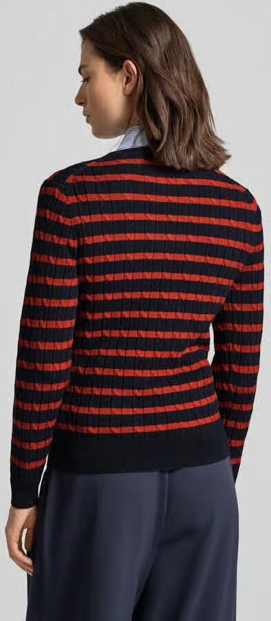 Gant Gebreide pullover met ribboorden