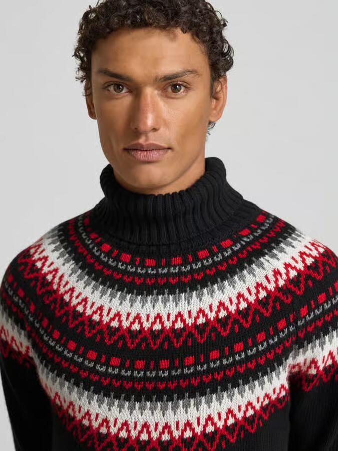 Gant Gebreide pullover van een mix van katoen en wol - Foto 2