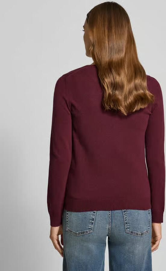 Gant Gebreide pullover van lamswolmix met V-hals