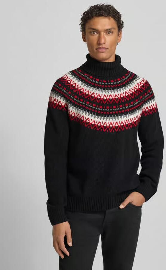 Gant Gebreide pullover van een mix van katoen en wol - Foto 4