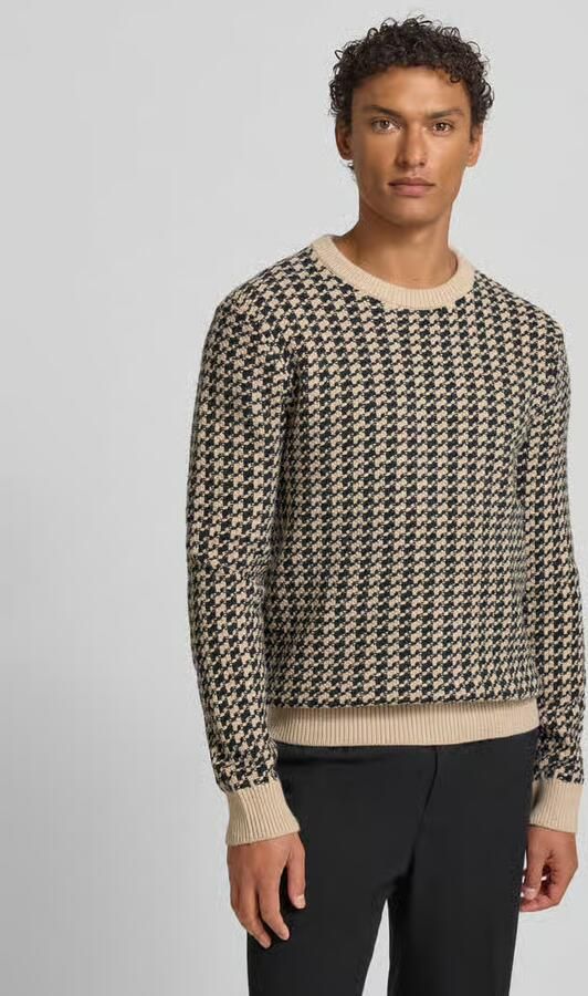 Gant Gebreide pullover van wolmix in all-over look - Foto 4
