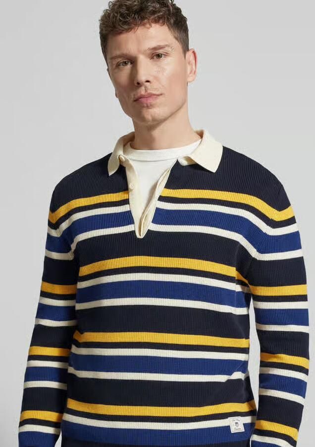 Gant Gebreide trui met polokraag en labelpatch