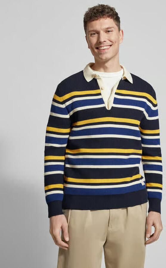 Gant Gebreide trui met polokraag en labelpatch - Foto 3