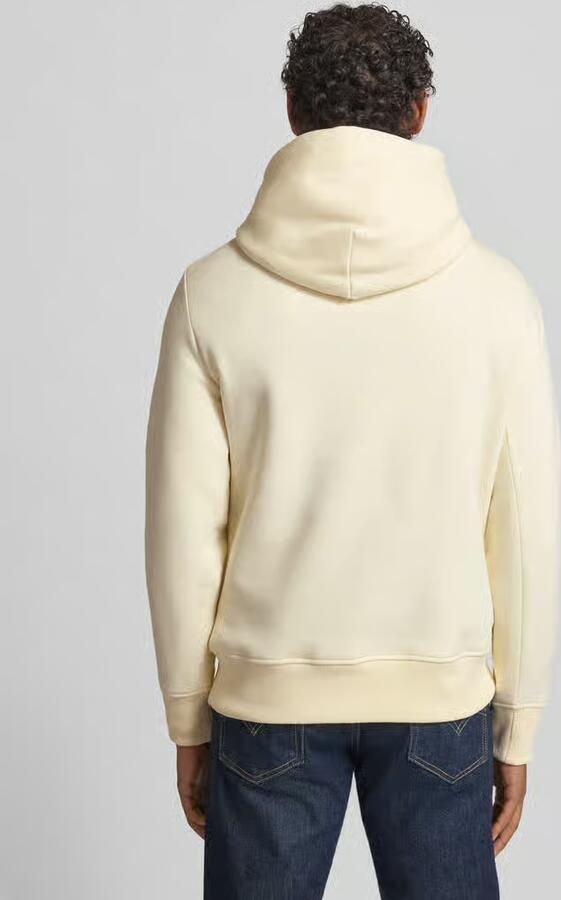 Gant Hoodie met labelstitching en kangoeroezak