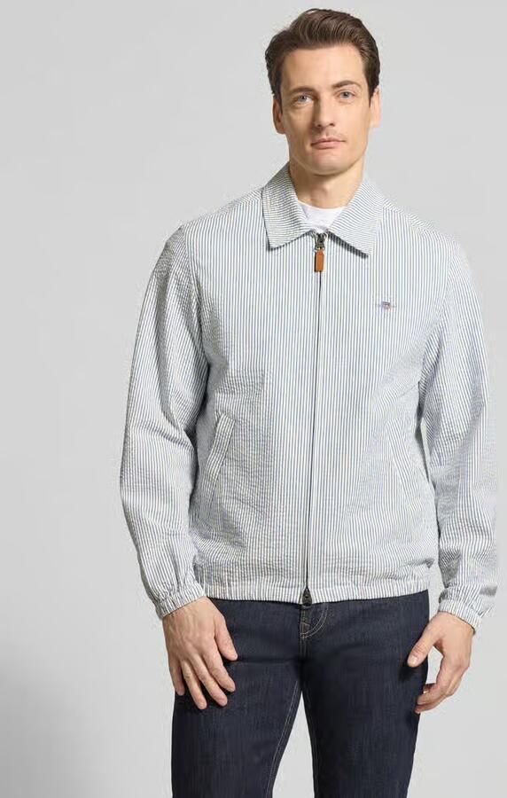 Gant Jack met tweewegsritssluiting en labelstitching - Foto 4