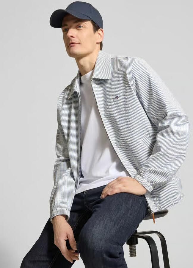 Gant Jack met tweewegsritssluiting en labelstitching - Foto 2