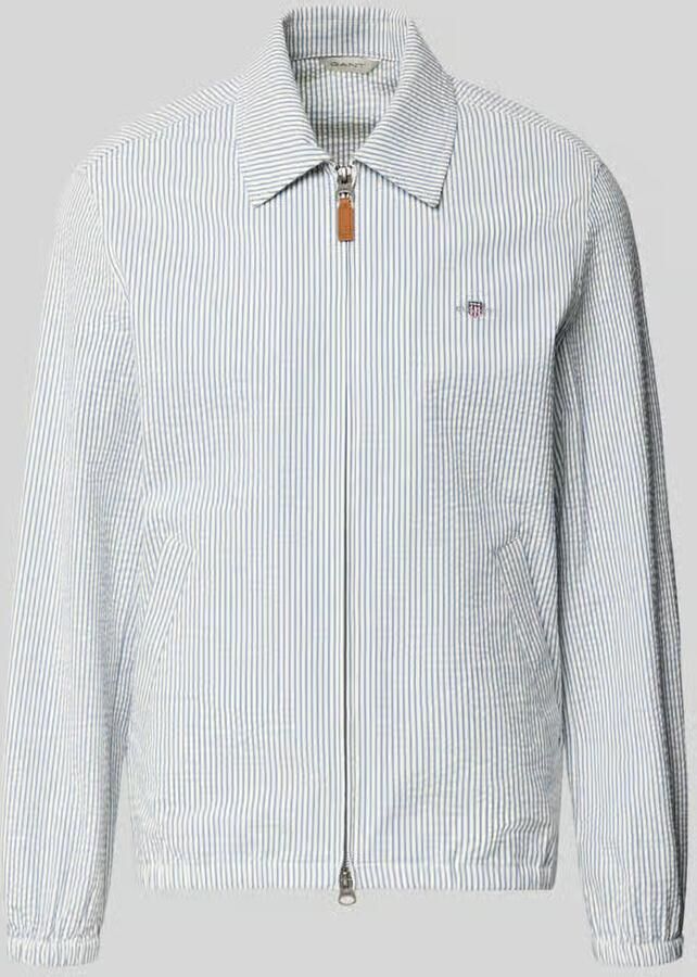 Gant Jack met tweewegsritssluiting en labelstitching