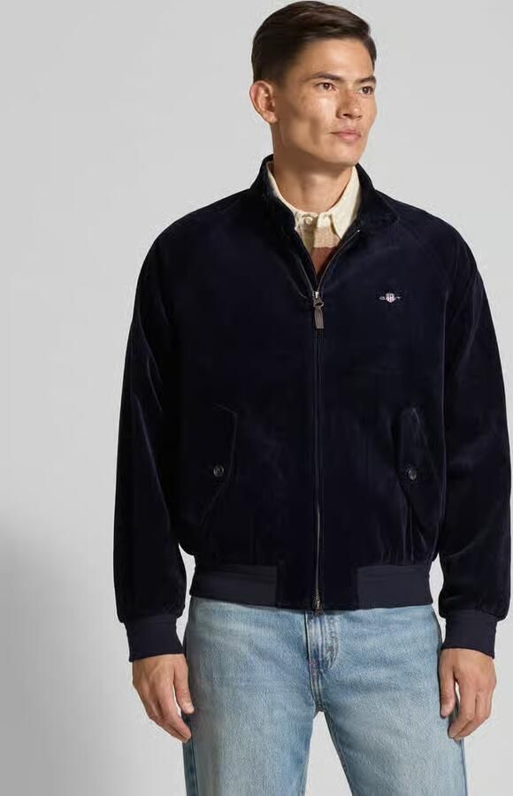 Gant Jack van corduroy met opstaande kraag en labelstitching - Foto 2