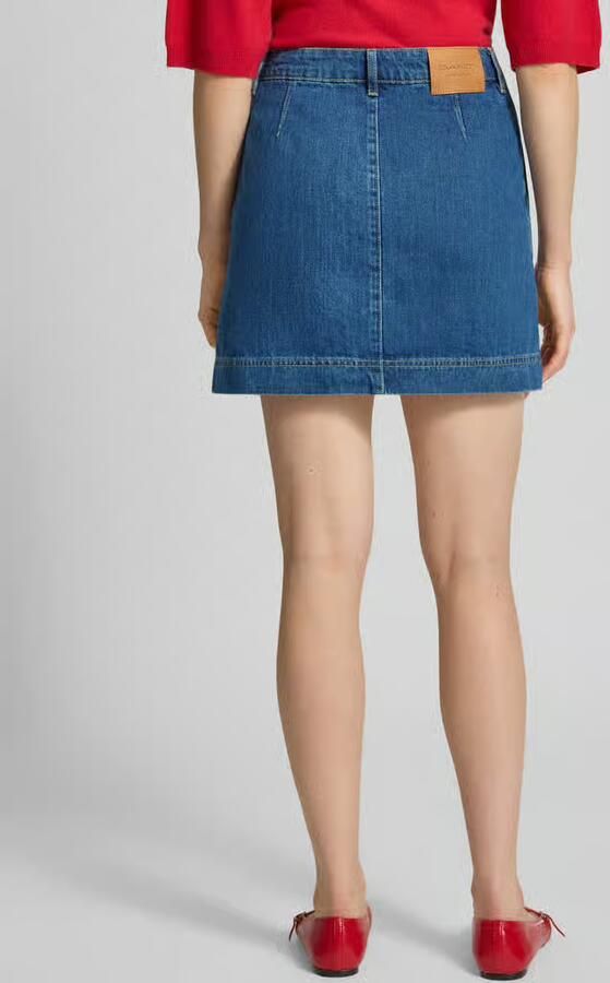 Gant jeansrok van katoen met knopen - Foto 3