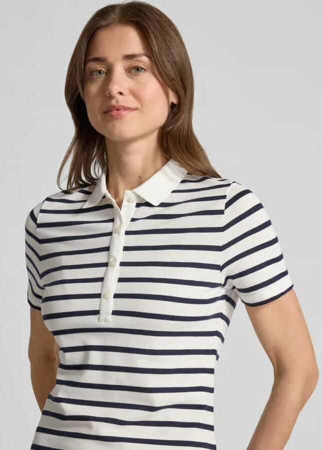 Gant Knie-lang polojurk met korte knoopsluiting