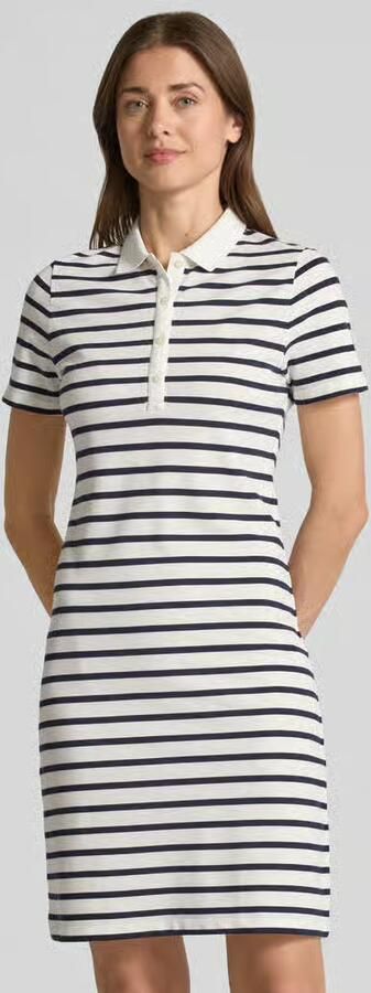 Gant Knie-lang polojurk met korte knoopsluiting - Foto 3