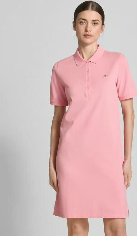 Gant Regular fit overhemdblouse met labelstitching - Foto 7
