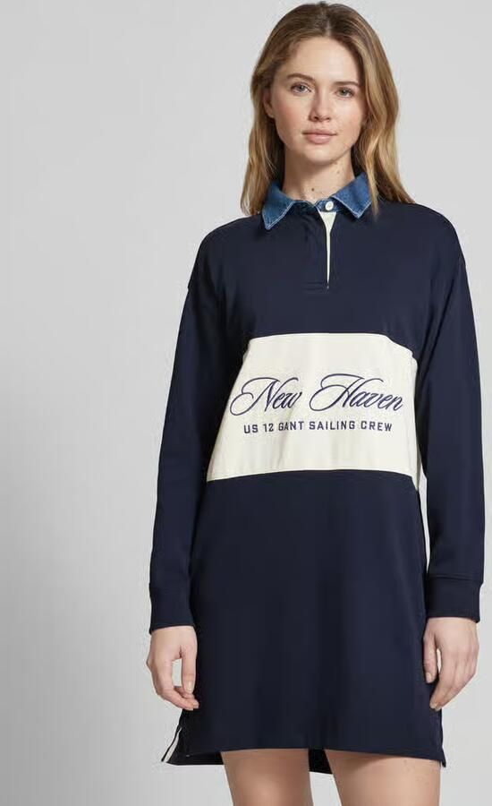 Gant Gebreide pullover met opstaande kraag en ritssluiting - Foto 20