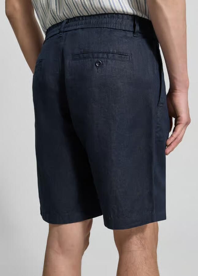 Gant Korte broek van linnen met achterzakken - Foto 4