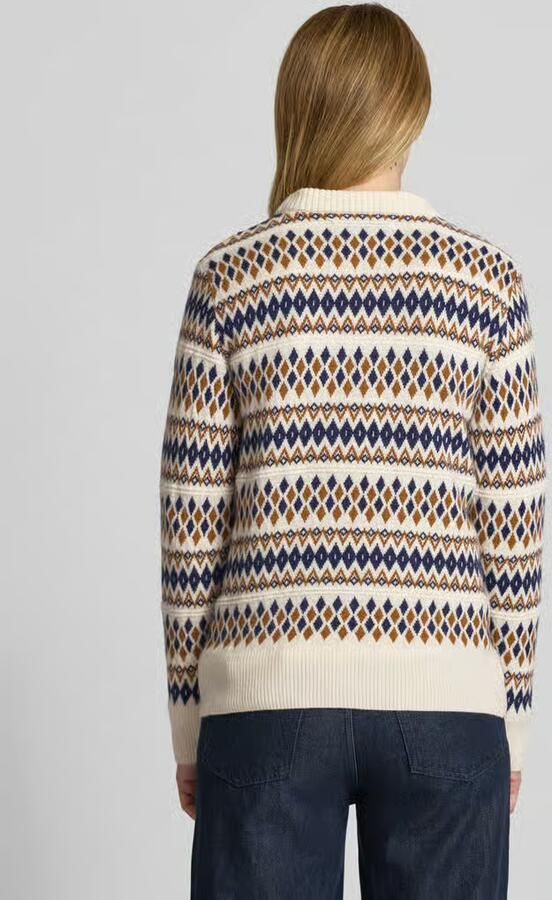 Gant Loose fit gebreide pullover van wolmix model 'FAIRISLE'