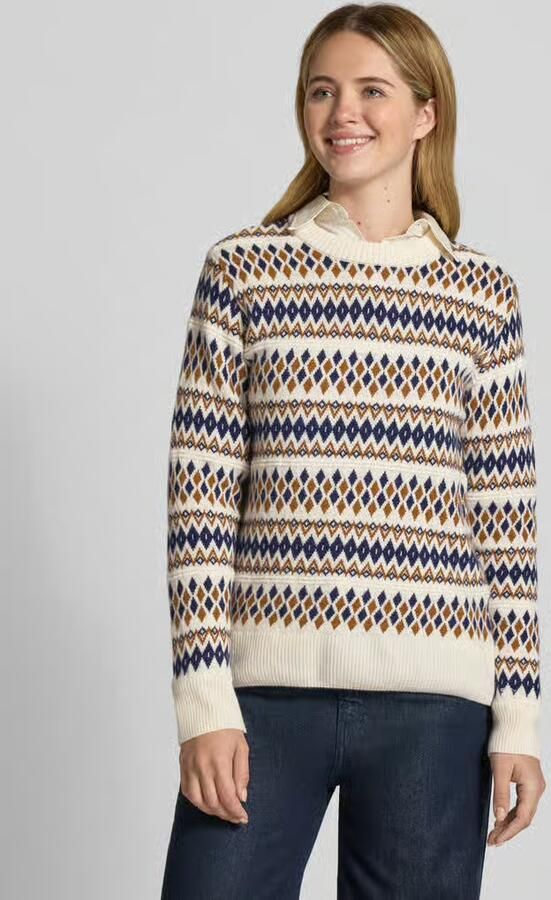 Gant Loose fit gebreide pullover van wolmix model 'FAIRISLE' - Foto 2