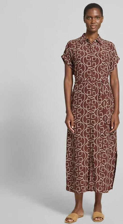 Gant Midijurk van viscose met ceintuur - Foto 3