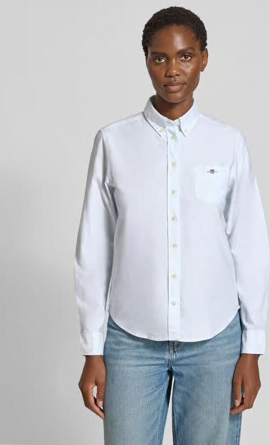 Gant Overhemdblouse met button-downkraag en sportmanchetten - Foto 2