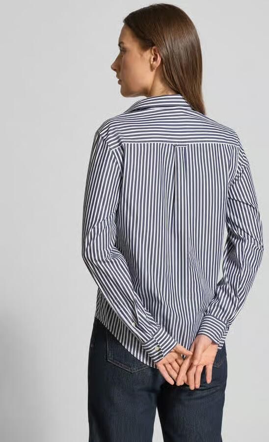 Gant Overhemdblouse REG POPLIN STRIPED SHIRT met een klein geborduurd logo op de borst - Foto 15