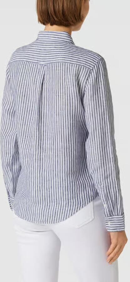 Gant Overhemdblouse van puur linnen met streepmotief - Foto 3