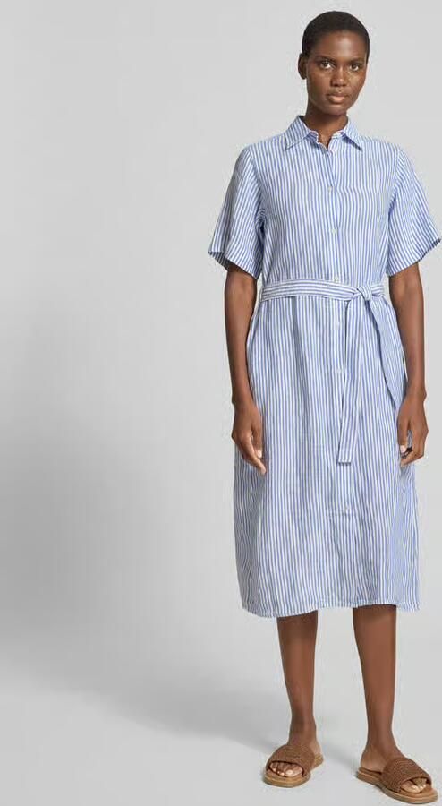Gant Polojurk tot op de knie met labelstitching - Foto 14