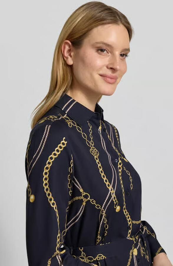 Gant Overhemdjurk van viscose met strikceintuur