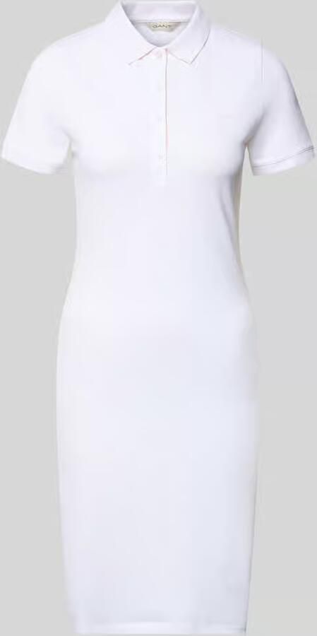 Gant regular fit blouse van mix van katoen en linnen met opstaande kraag - Foto 19