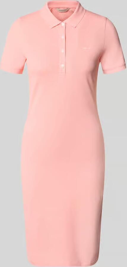 Gant regular fit blouse van mix van katoen en linnen met opstaande kraag - Foto 18