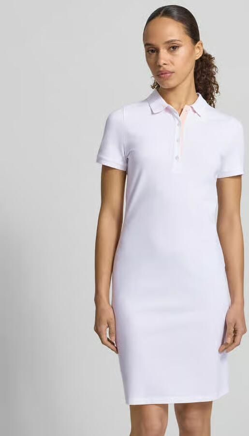Gant Polojurk tot op de knie met labelstitching - Foto 12