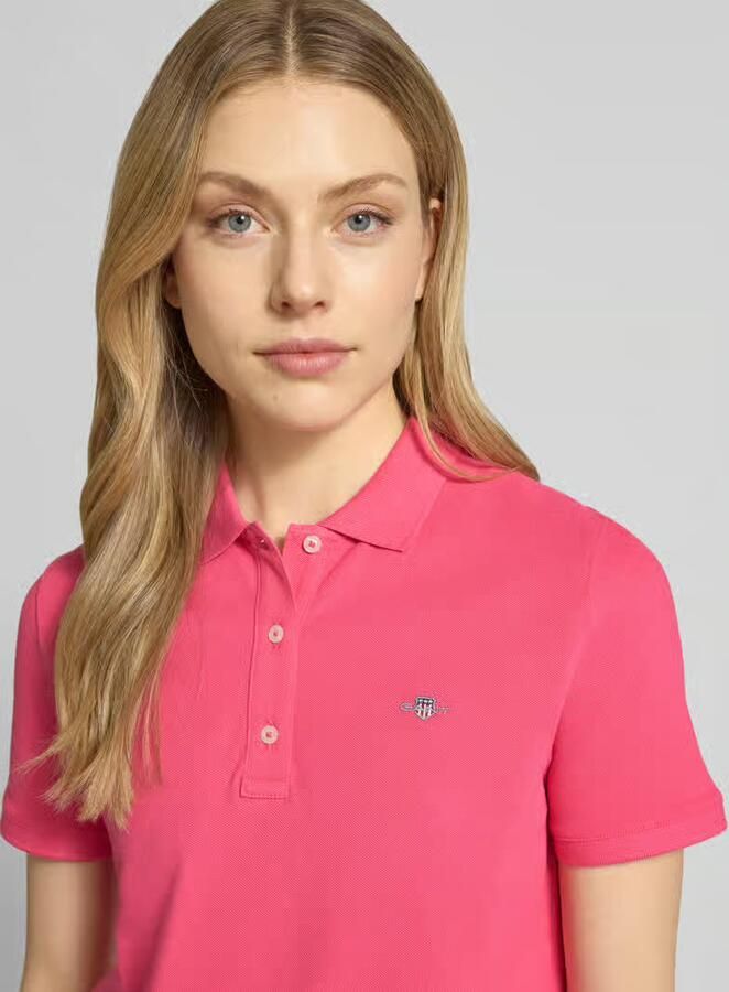 Gant poloshirt met gestikt logo en polokraag