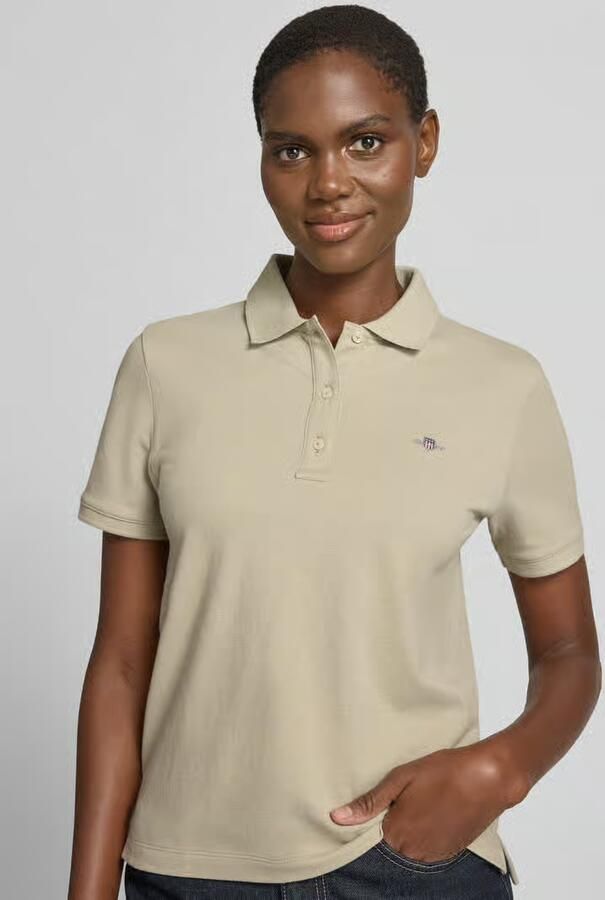 Gant poloshirt met gestikt logo en polokraag