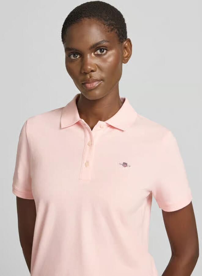 Gant poloshirt met gestikt logo en polokraag
