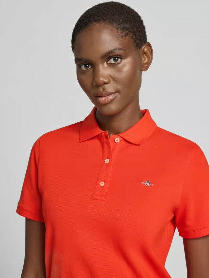 Gant poloshirt met gestikt logo en polokraag