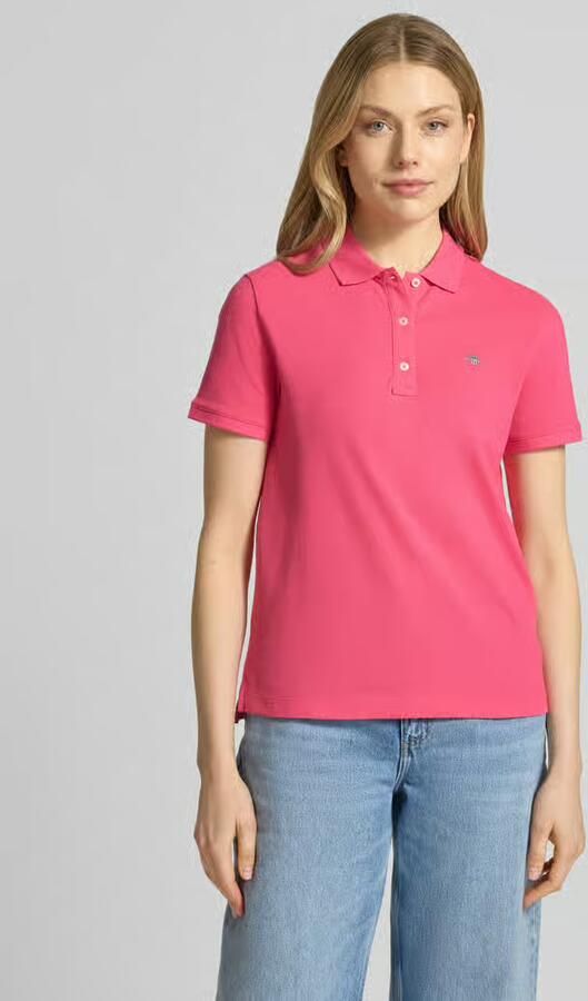 Gant poloshirt met gestikt logo en polokraag - Foto 4