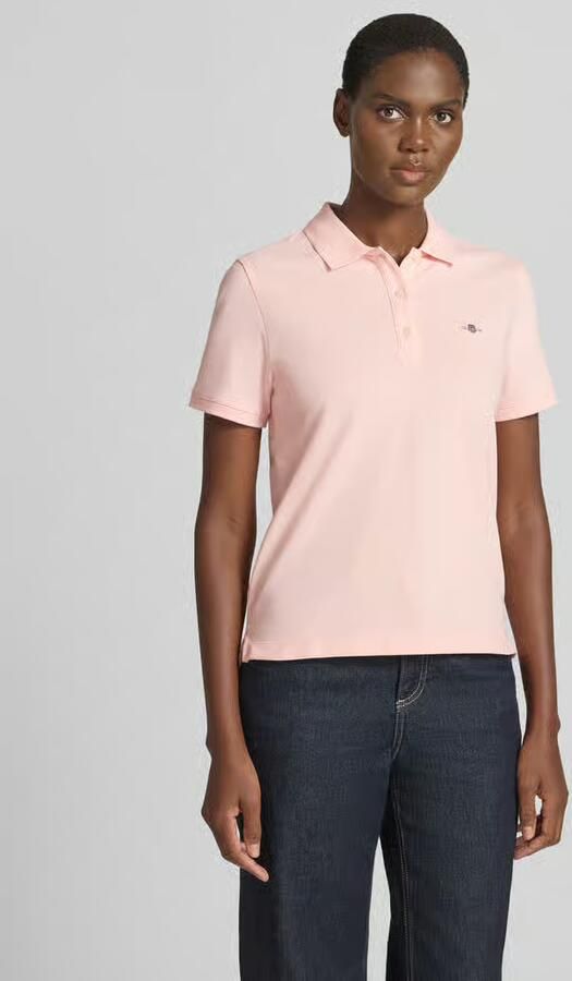 Gant poloshirt met gestikt logo en polokraag - Foto 3