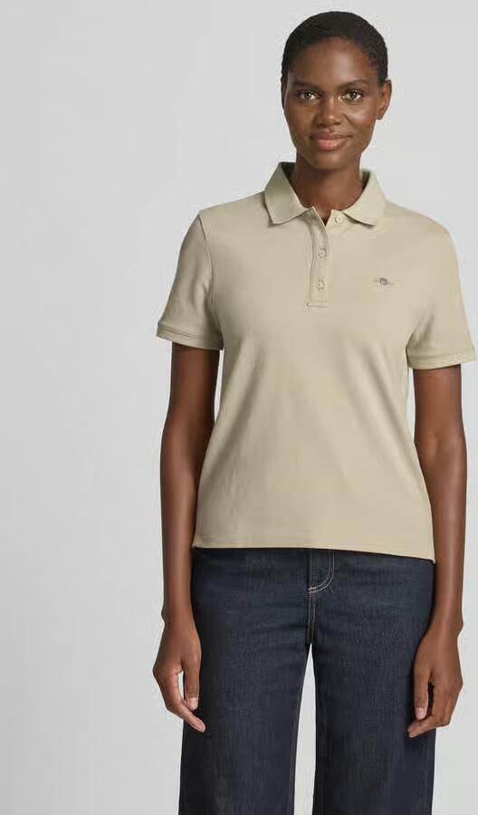 Gant poloshirt met gestikt logo en polokraag - Foto 4