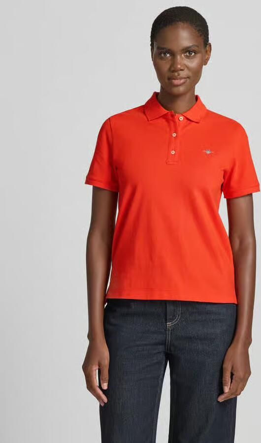 Gant poloshirt met gestikt logo en polokraag - Foto 2
