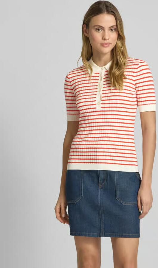 Gant Poloshirt met ribboorden - Foto 2