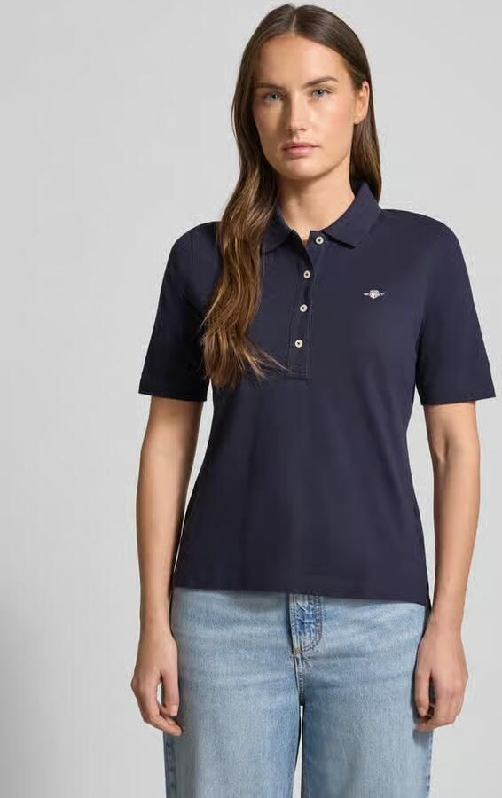 Gant Poloshirt SLIM SHIELD KA PIQUE POLO met geborduurd grafisch logo op de borst - Foto 11
