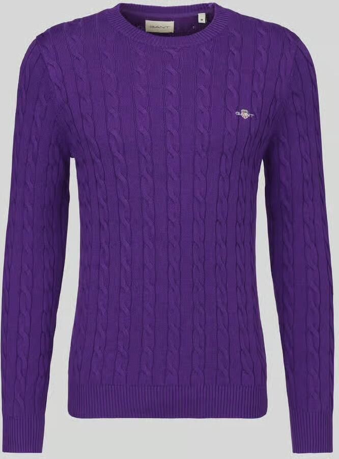 Gant Pullover met geborduurd logo