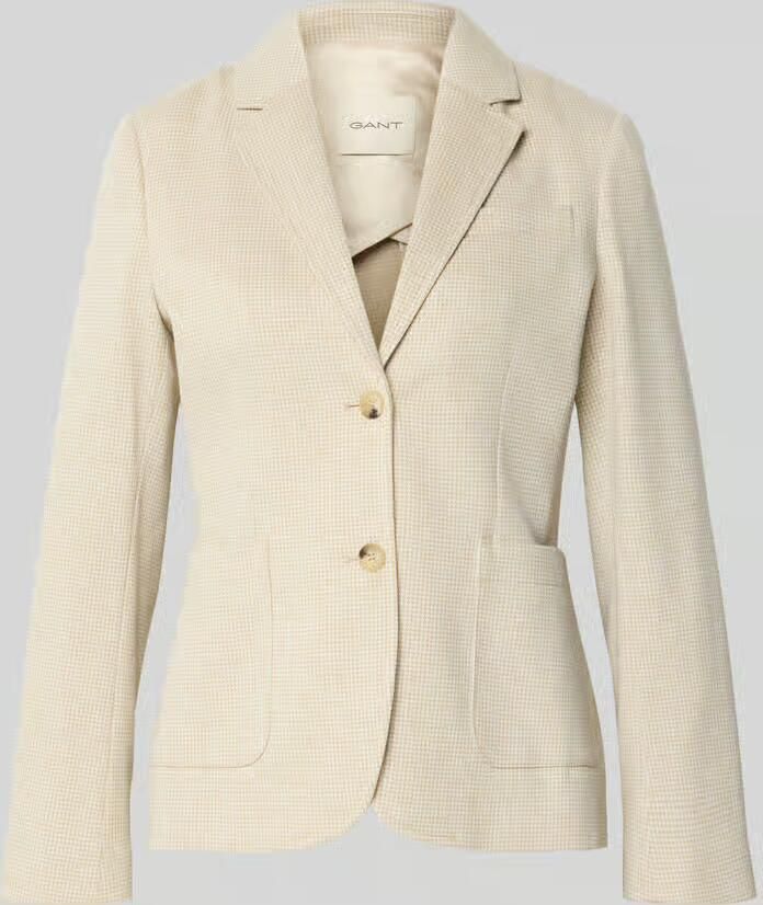 Gant Regular fit blazer met reverskraag