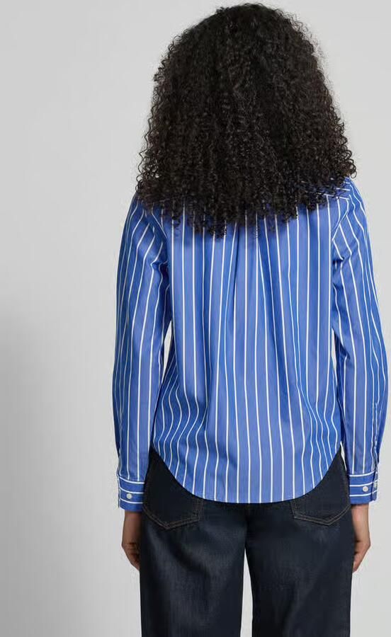 Gant Regular fit Blouse met borstzak en labelstitching