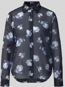 Gant Regular fit blouse met lange mouwen van mix van katoen en zijde