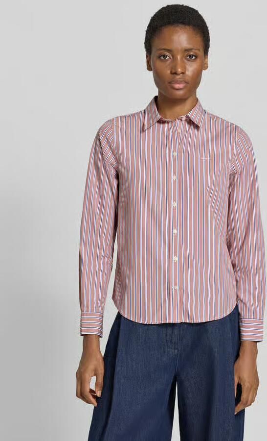 Gant regular fit blouse met lange mouwen van puur katoen - Foto 2